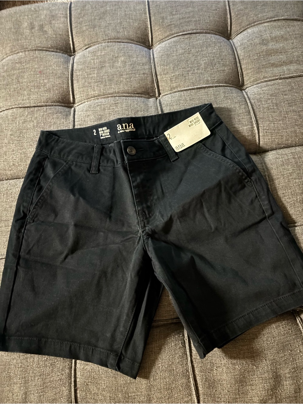a.n.a Black Women's Flat Front Shorts